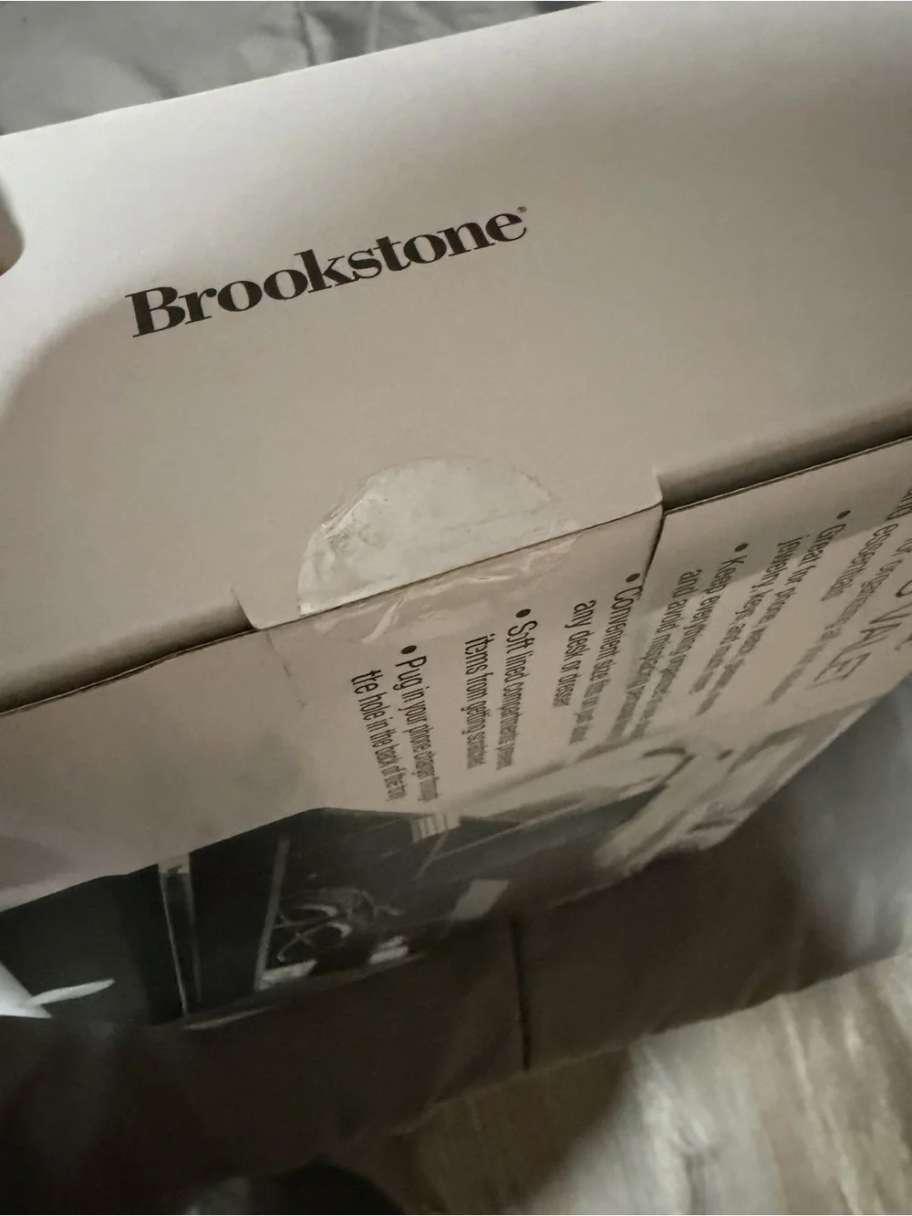Brookstone Men's Valet Organizer - Black and White
